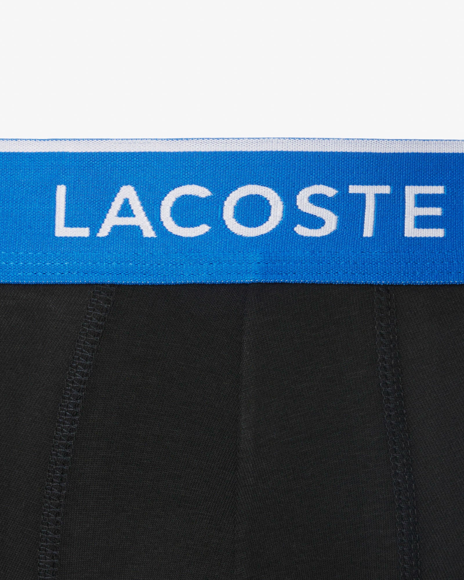 Lacoste 3 - Pack Mens Trunks - Black/Marina - Overview - Graphite B68 | CHO | Designer Mens Underwear