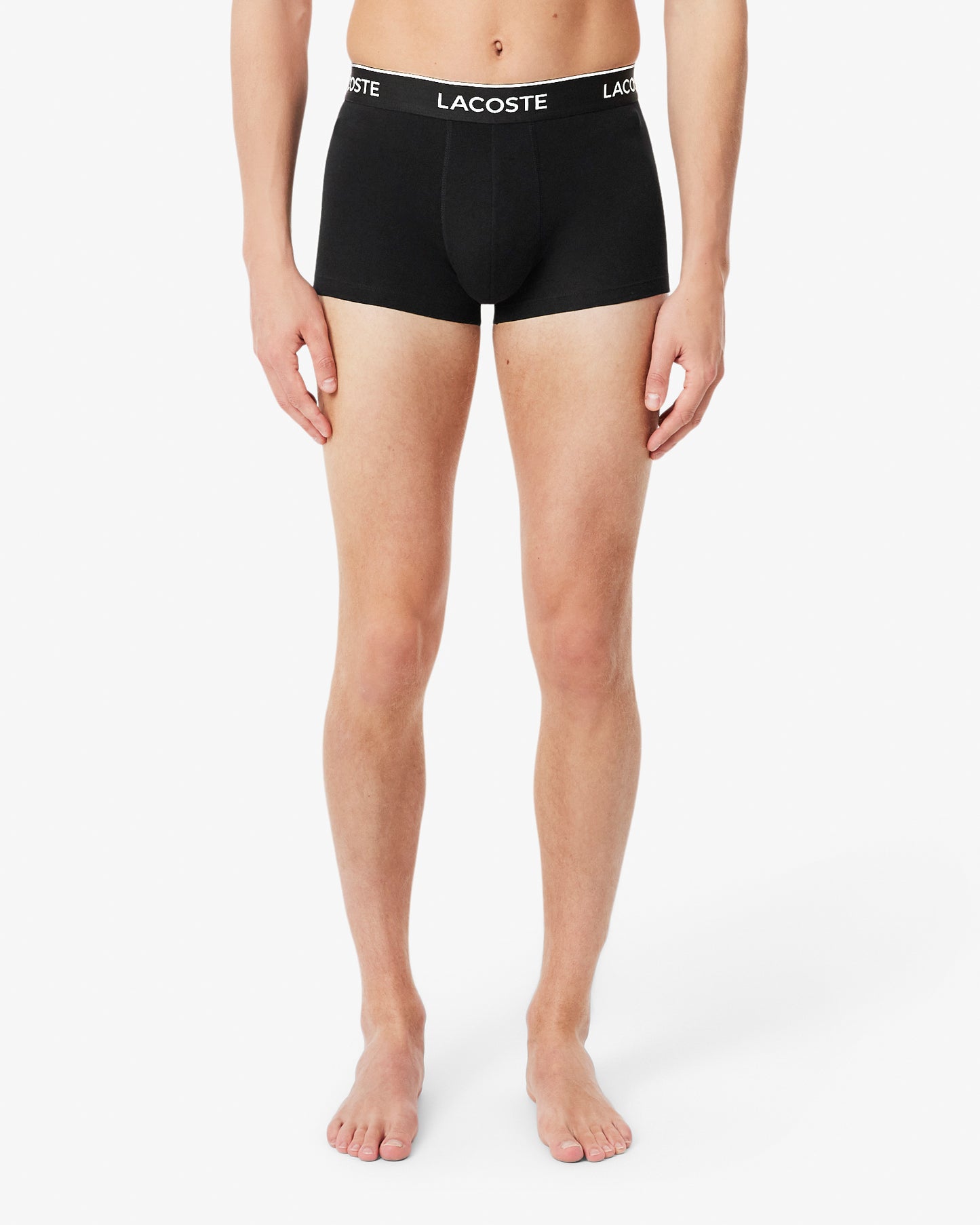 Lacoste 3 - Pack of Mens Trunks - Black 031 | CHO | Designer Mens Underwear