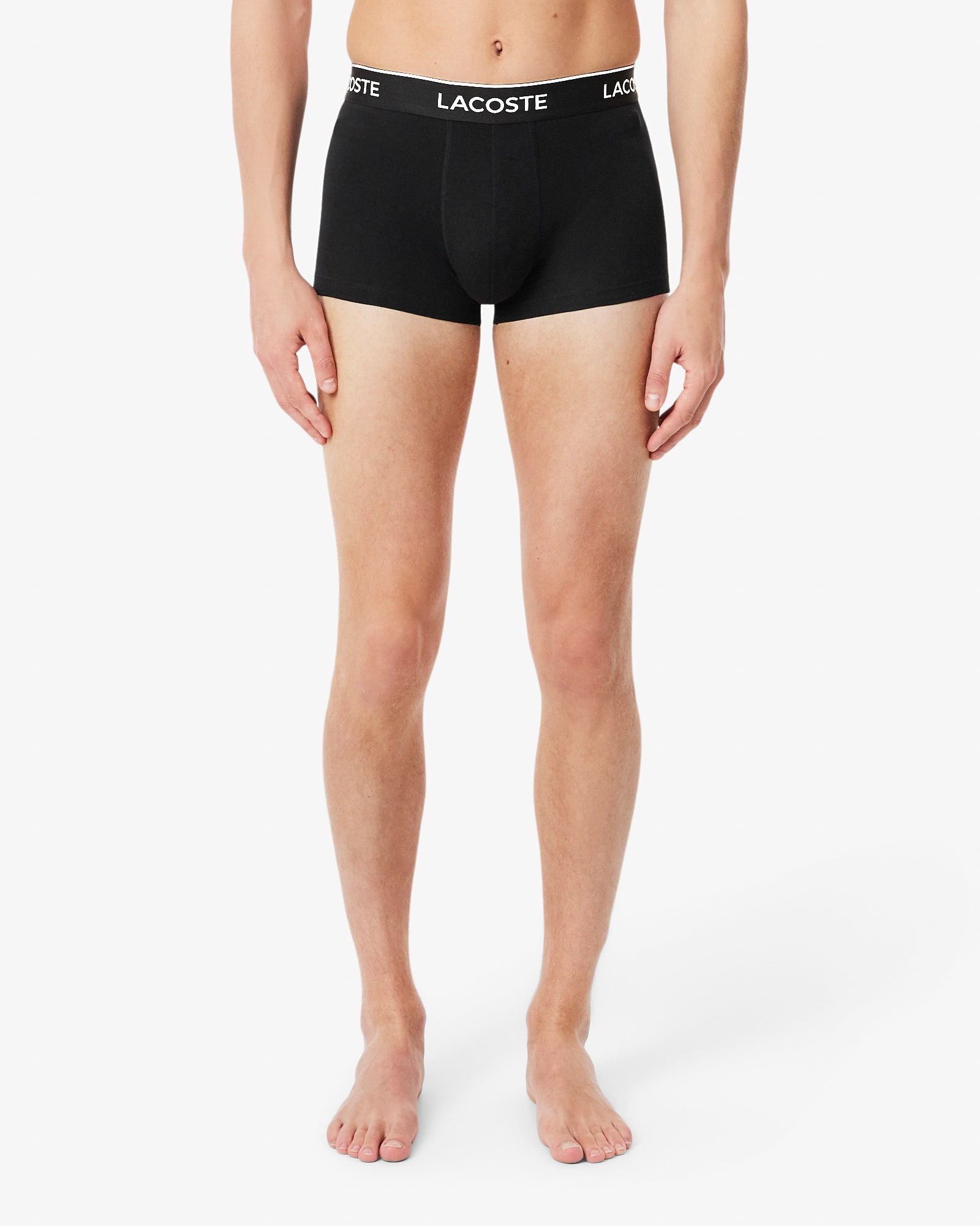 Lacoste 3 - Pack of Mens Trunks - Black 031 | CHO | Designer Mens Underwear