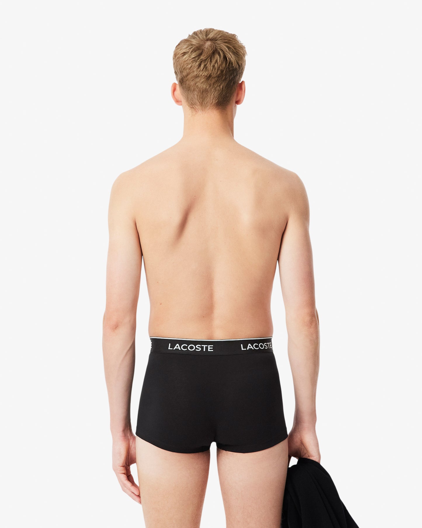 Lacoste 3 - Pack of Mens Trunks - Black 031 | CHO | Designer Mens Underwear
