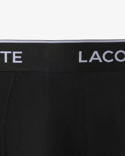 Lacoste 3 - Pack of Mens Trunks - Black 031 | CHO | Designer Mens Underwear