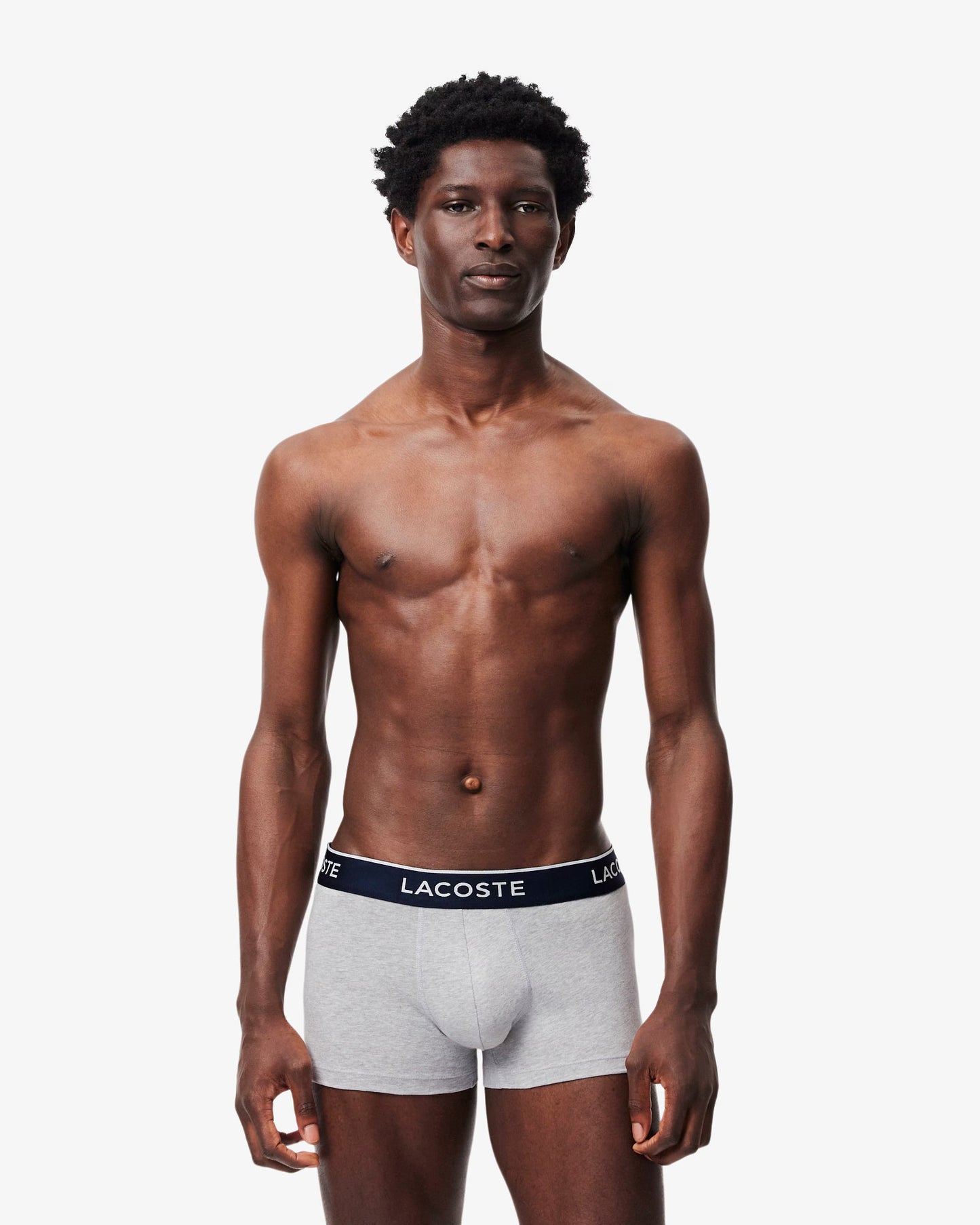 Lacoste 3-Pack of Mens Trunks - Silver Chine CCA