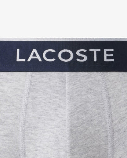 Lacoste 3-Pack of Mens Trunks - Silver Chine CCA