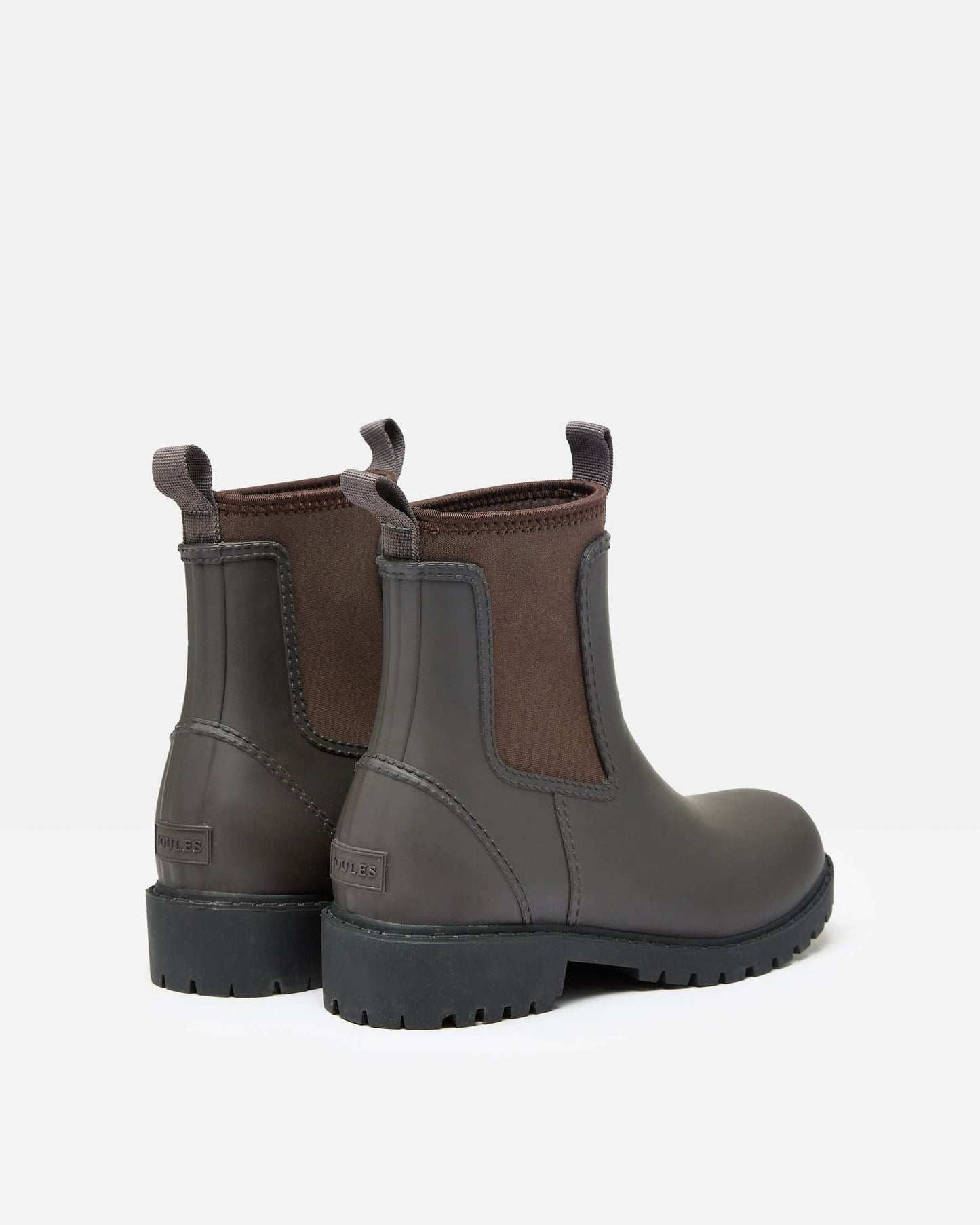 Joules Oakfield Womens Short Wellies - Chocolate Brown - CHO - Designer Womens Wellies