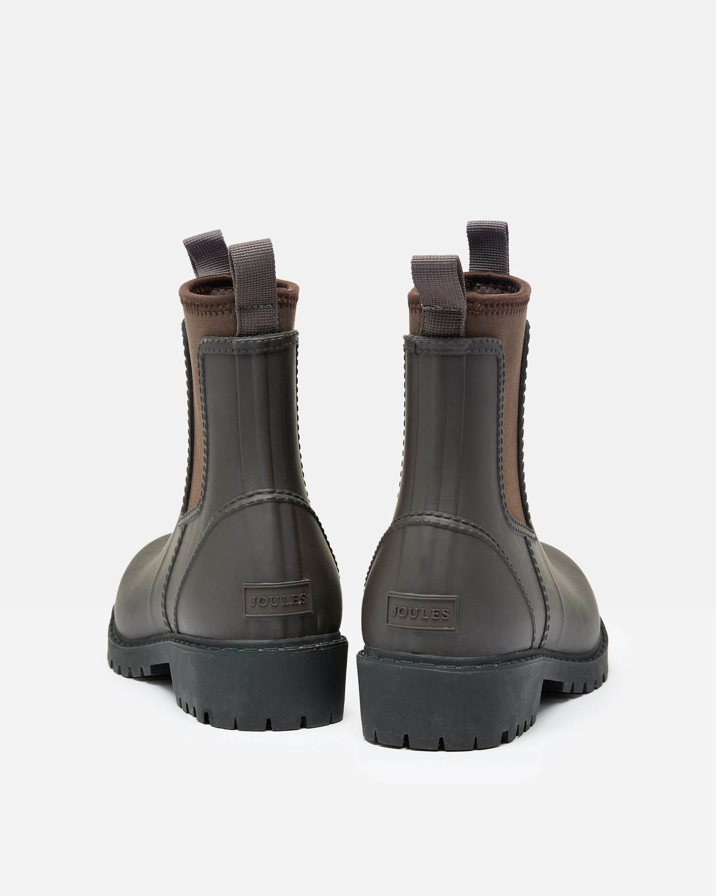 Joules Oakfield Womens Short Wellies - Chocolate Brown - CHO - Designer Womens Wellies