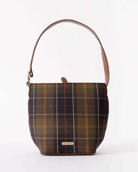 Barbour Cedar Womens Tartan Bucket Bag- Classic Tartan