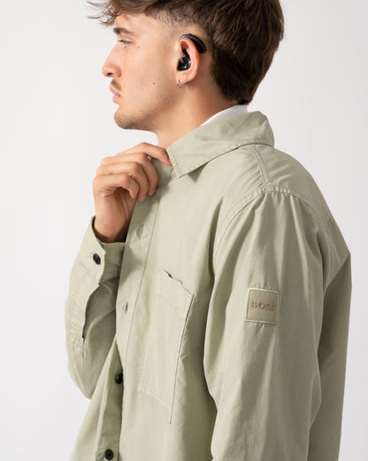 BOSS Orange Locky 2 Mens Overshirt 50543519 - Open Green 370