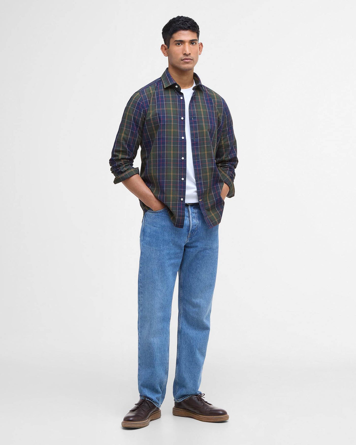 Barbour Kenton Mens Checked Tailored Shirt - Classic Tartan