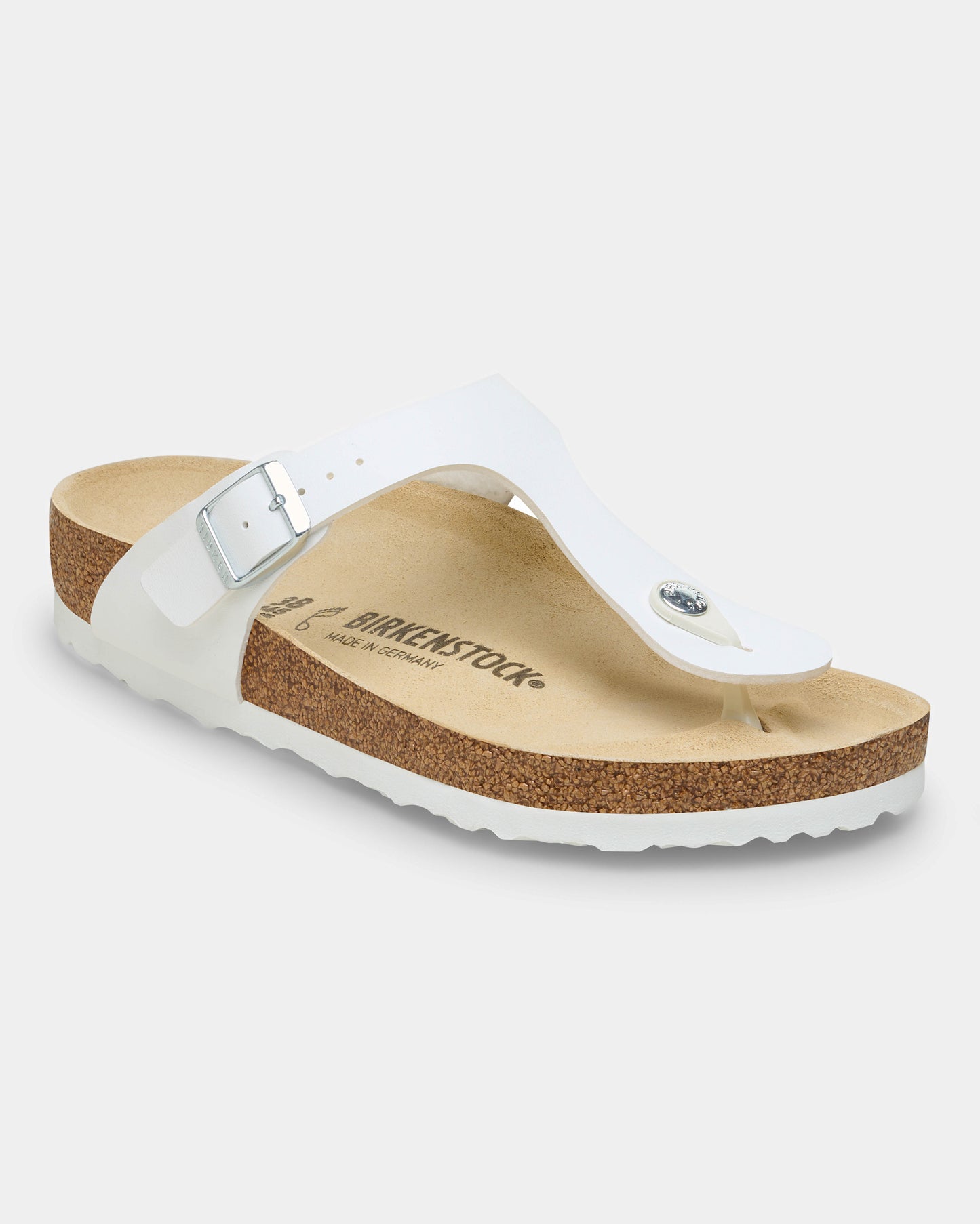 Birkenstock Gizeh Birko-Flor Womens Flip Flop - White