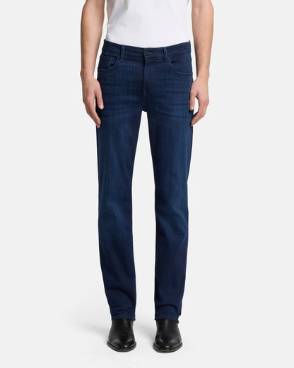 7 For All Mankind SLIMMY Mens Slim Fit Luxe Performance Denim Jeans - Deep Blue front