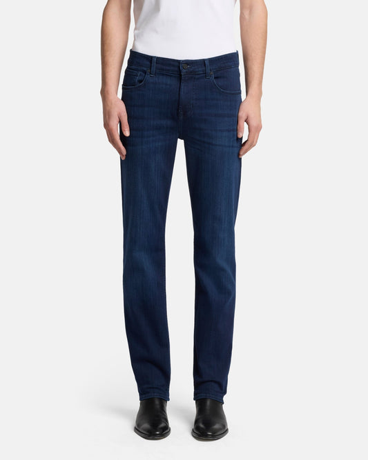 7 For All Mankind SLIMMY Mens Slim Fit Luxe Performance Denim Jeans - Deep Blue front
