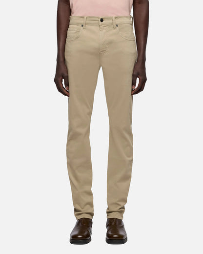 7 For All Mankind SLIMMY Mens Slim Fit Stretch Sateen Jeans - Shadow Beige front