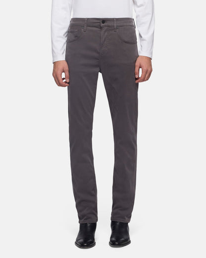 7 For All Mankind SLIMMY Mens Slim Fit Stretch Sateen Jeans - Gun Metal front