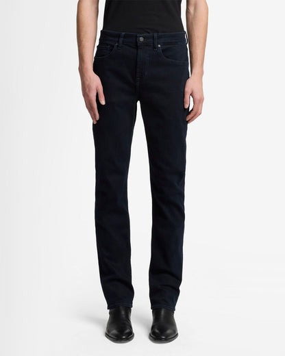 7 For All Mankind SLIMMY Mens Slim Fit Luxe Performance Eco Denim Jeans - Blue Black front