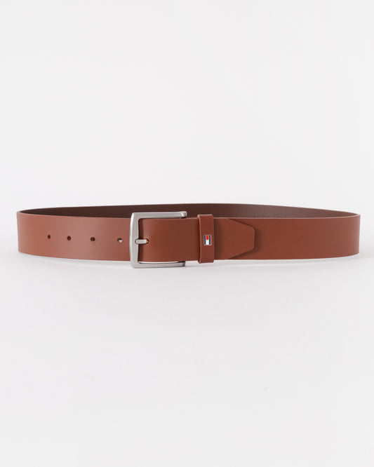 Tommy Hilfiger Denton Mens Belt 4cm - Dark Tan | CHO | Designer Mens Belts