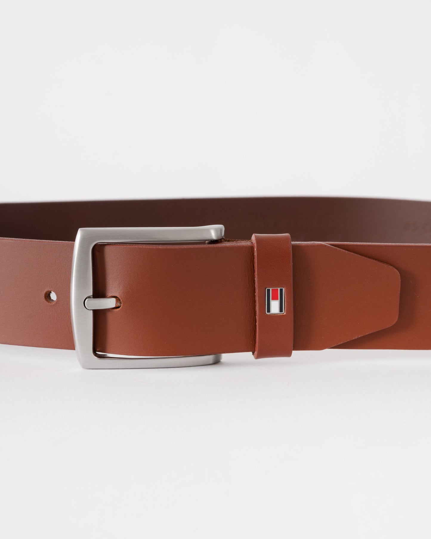 Tommy Hilfiger Denton Mens Belt 4cm - Dark Tan | CHO | Designer Mens Belts