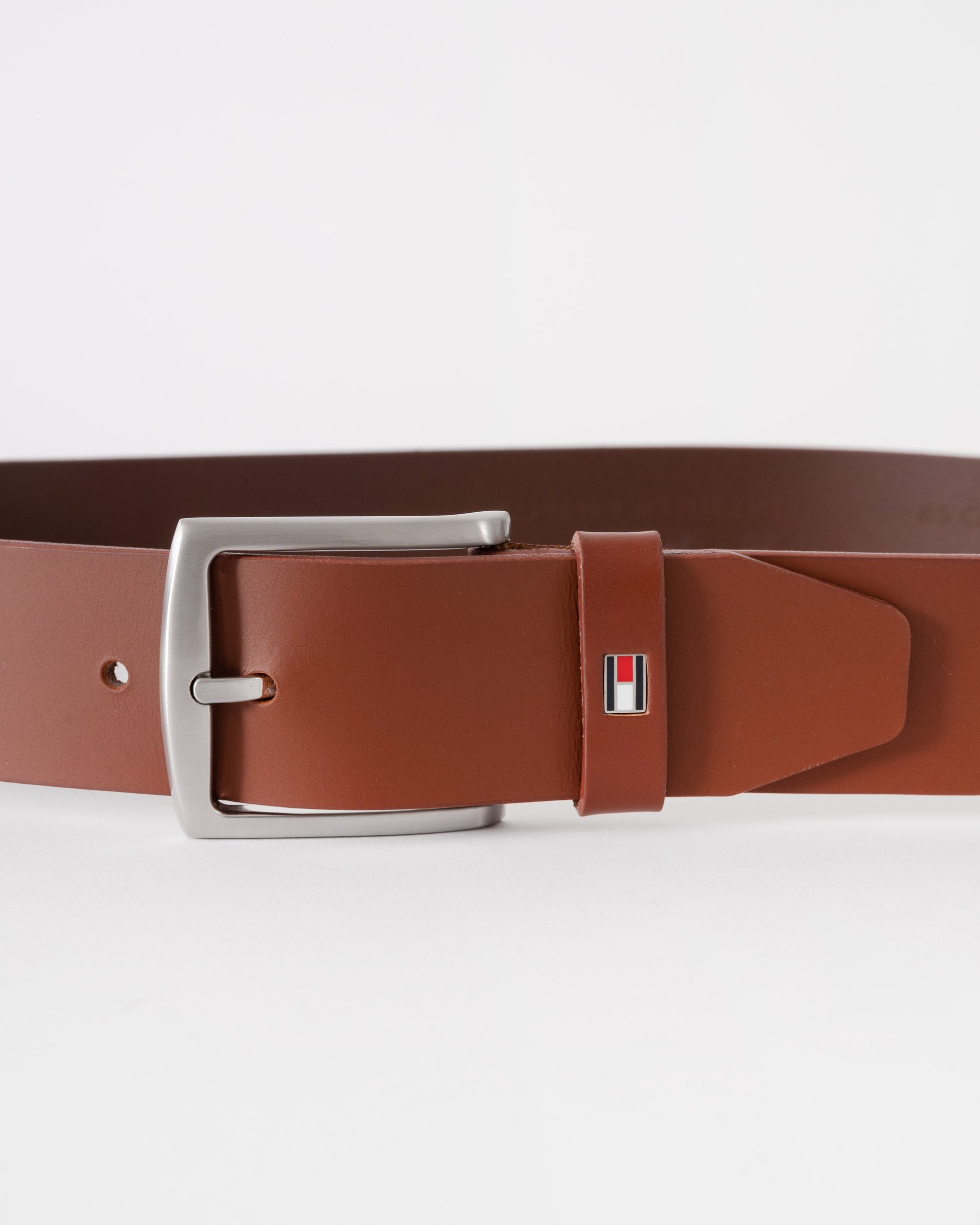 Tommy Hilfiger Denton Mens Belt 4cm - Dark Tan | CHO | Designer Mens Belts