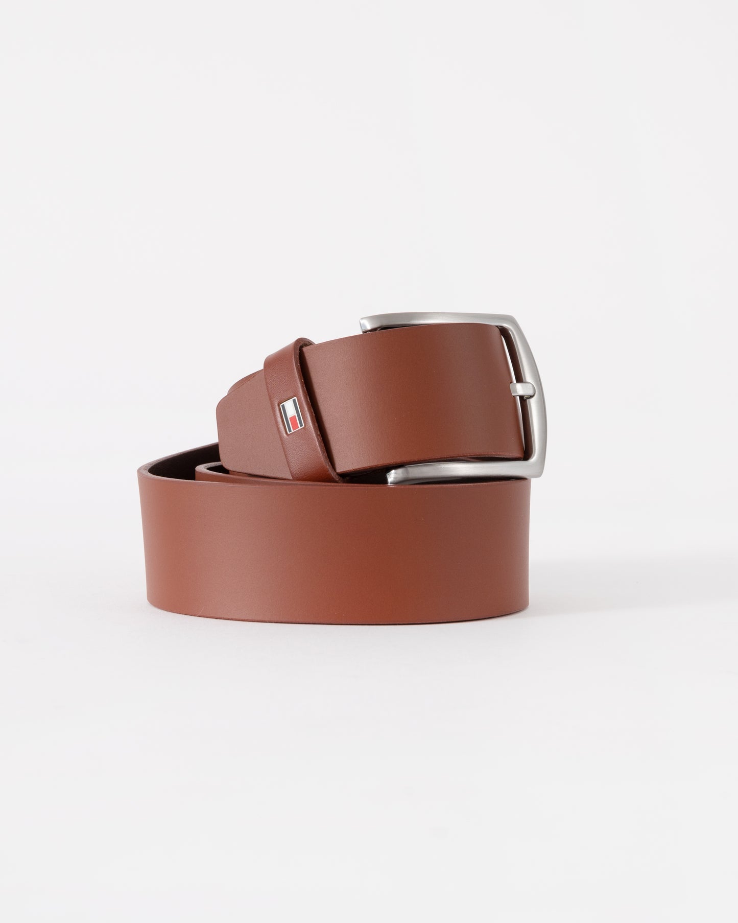 Tommy Hilfiger Denton Mens Belt 4cm - Dark Tan | CHO | Designer Mens Belts