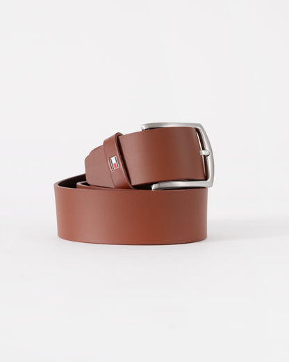 Tommy Hilfiger Denton Mens Belt 4cm - Dark Tan | CHO | Designer Mens Belts