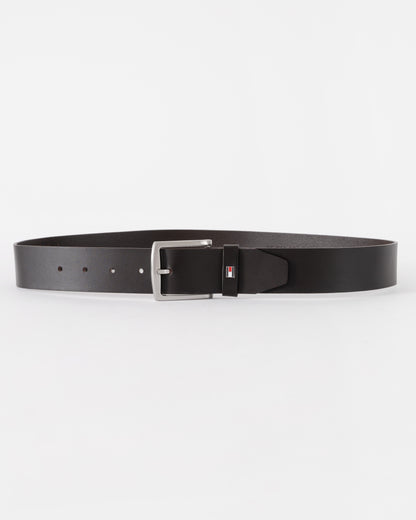 Tommy Hilfiger Denton Mens Belt 4cm - Dark Brown | CHO | Designer Mens Belts