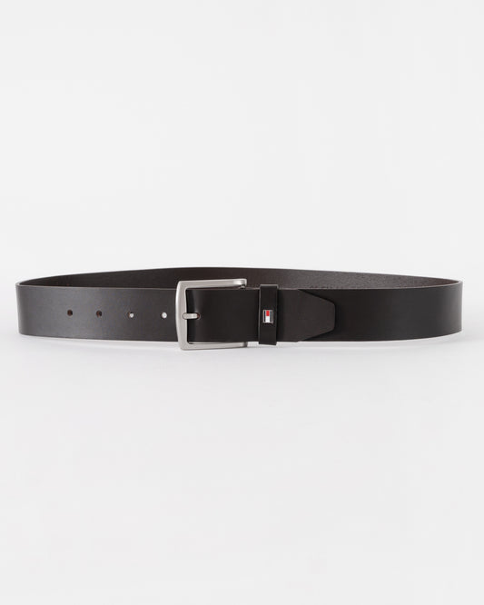 Tommy Hilfiger Denton Mens Belt 4cm - Dark Brown | CHO | Designer Mens Belts