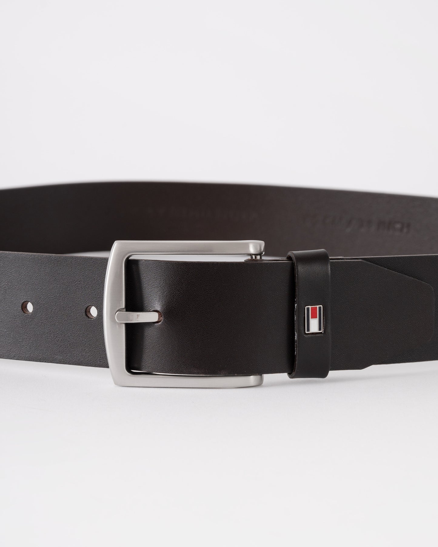 Tommy Hilfiger Denton Mens Belt 4cm - Dark Brown | CHO | Designer Mens Belts
