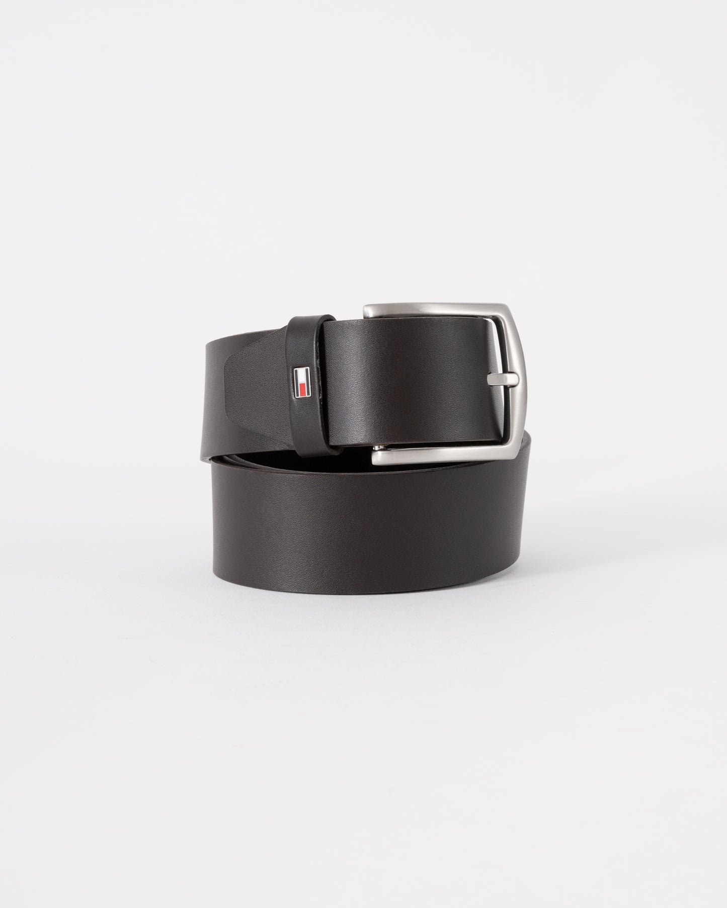 Tommy Hilfiger Denton Mens Belt 4cm - Dark Brown | CHO | Designer Mens Belts