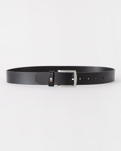 Tommy Hilfiger Denton Mens Belt 3.5cm - Black | CHO | Designer Mens Belts