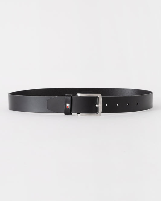 Tommy Hilfiger Denton Mens Belt 3.5cm - Black | CHO | Designer Mens Belts