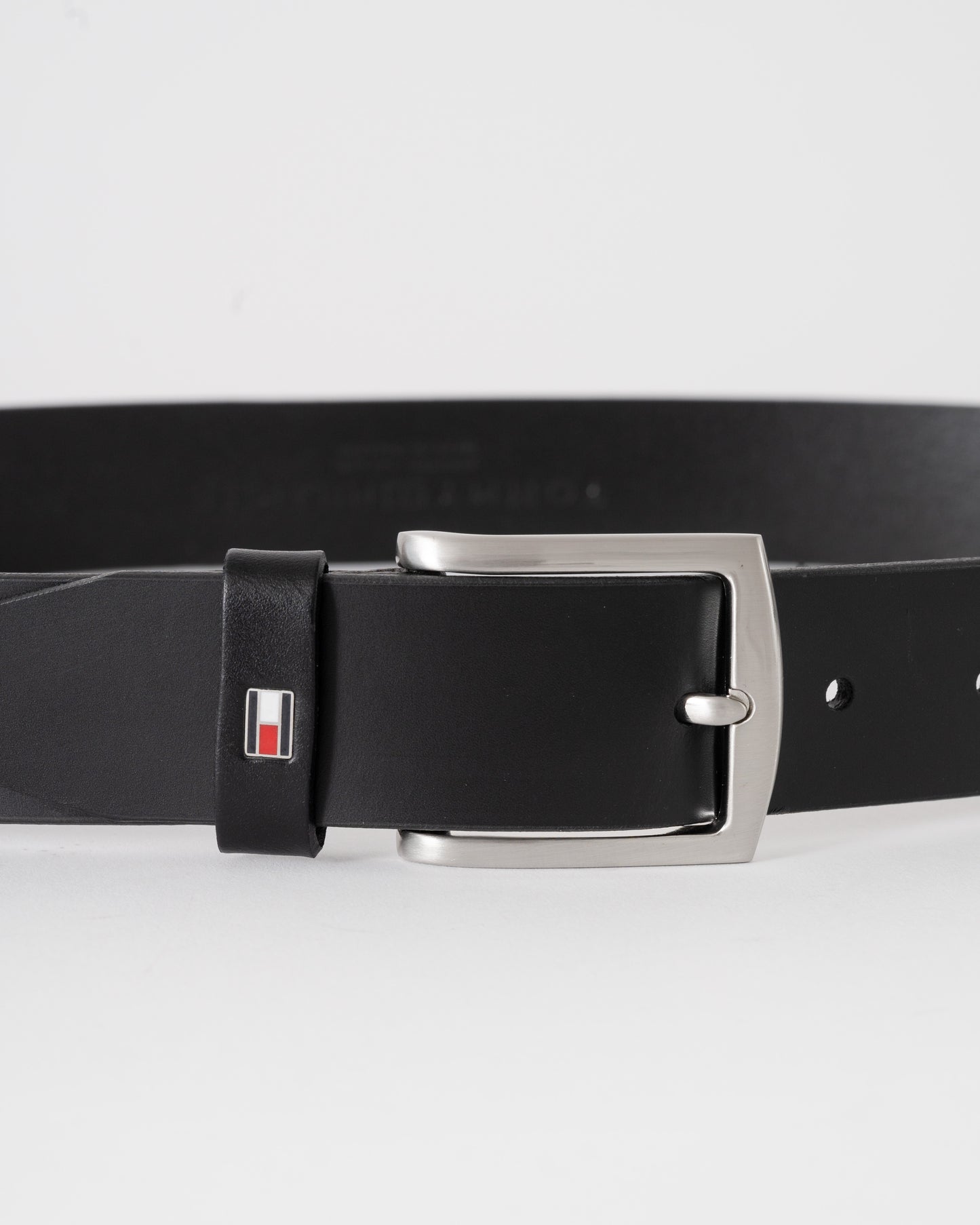 Tommy Hilfiger Denton Mens Belt 3.5cm - Black | CHO | Designer Mens Belts