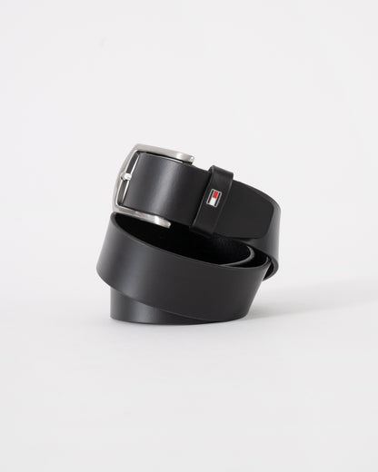 Tommy Hilfiger Denton Mens Belt 3.5cm - Black | CHO | Designer Mens Belts