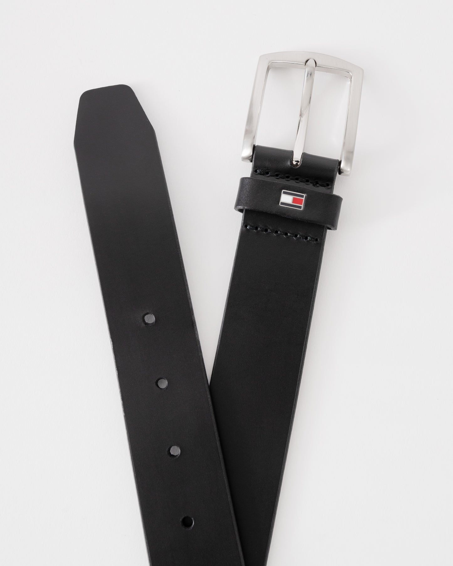 Tommy Hilfiger Denton Mens Belt 3.5cm - Black | CHO | Designer Mens Belts