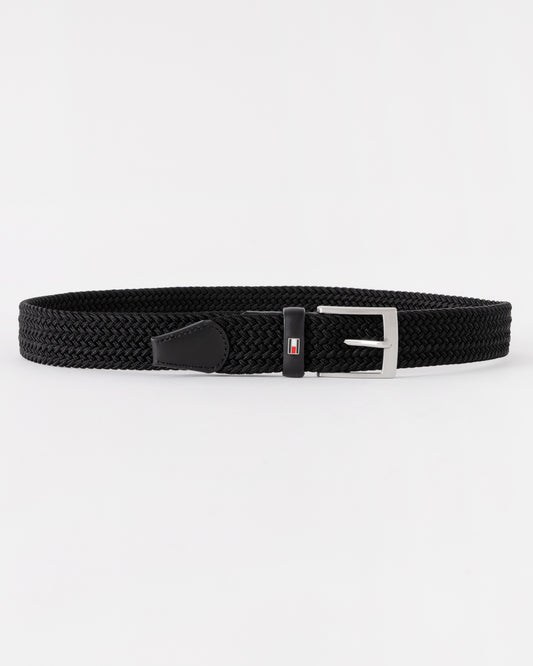 Tommy Hilfiger Adan Mens Belt 3.5cm - Black | CHO | Designer Mens Belts