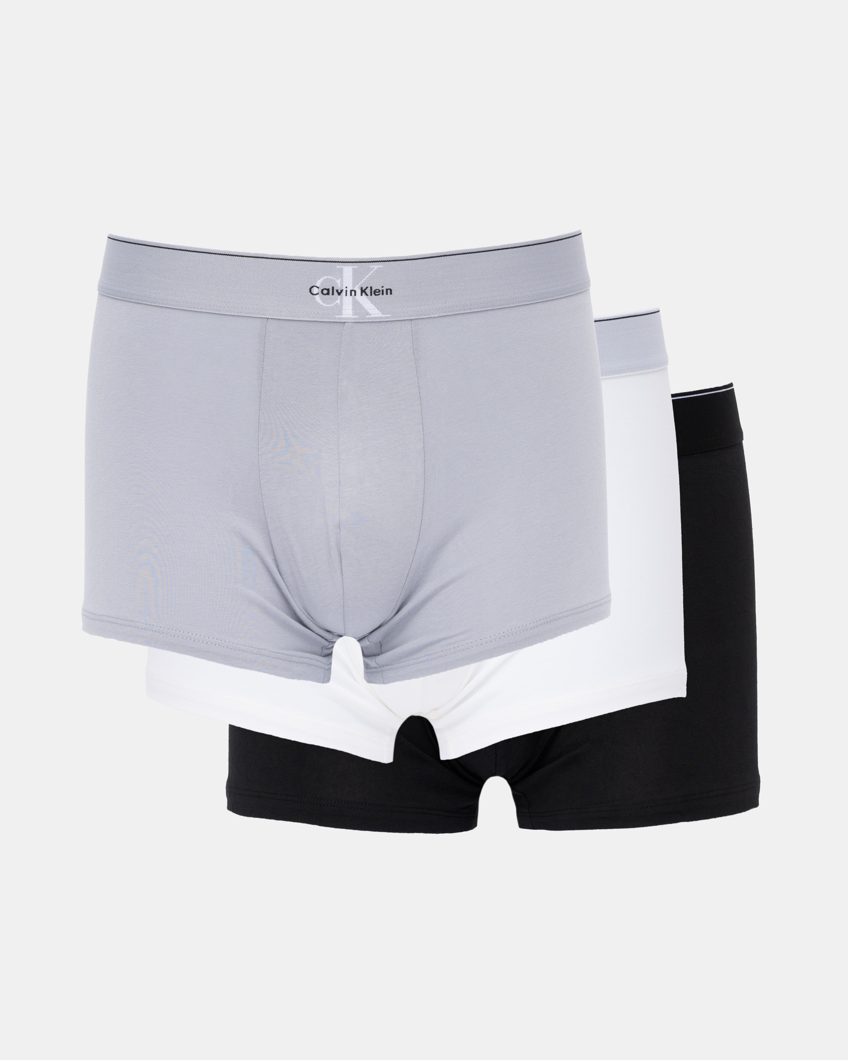 Calvin Klein 3-Pack Graphic Monogram Mens Cotton Trunks - Black – CHO