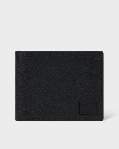Paul Smith Mens Grained Leather Compact Billfold Wallet - 79 Black