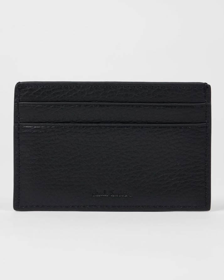 Paul Smith Mens Leather Card Holder - 79 Black