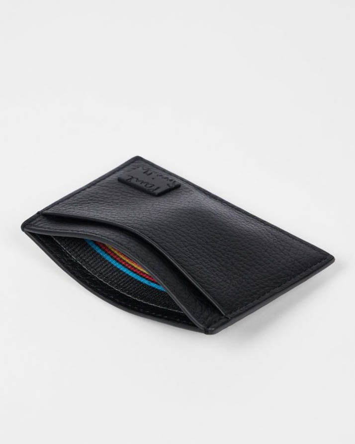 Paul Smith Mens Leather Card Holder - 79 Black