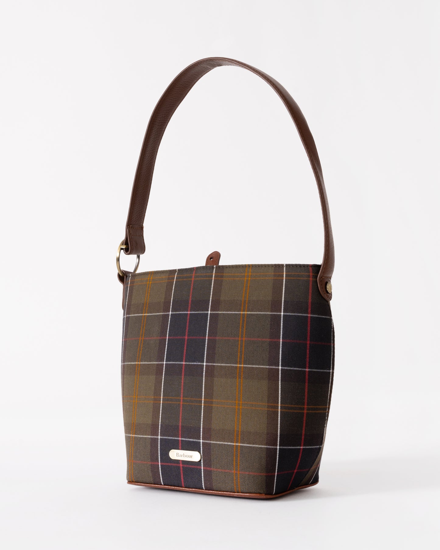 Barbour Cedar Womens Tartan Bucket Bag- Classic Tartan