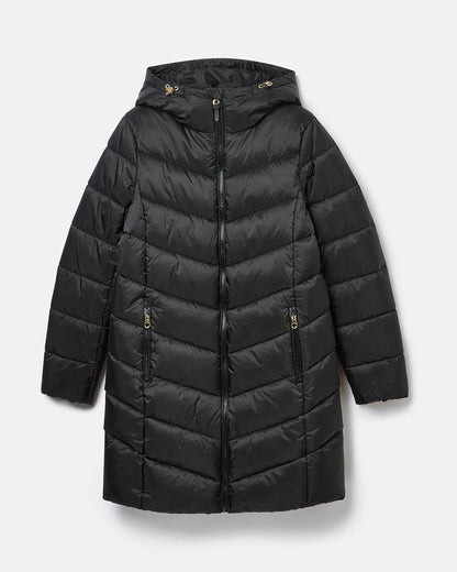 Joules Moorsdale Womens Parka - Black - CHO - Designer Womens Parka Coats
