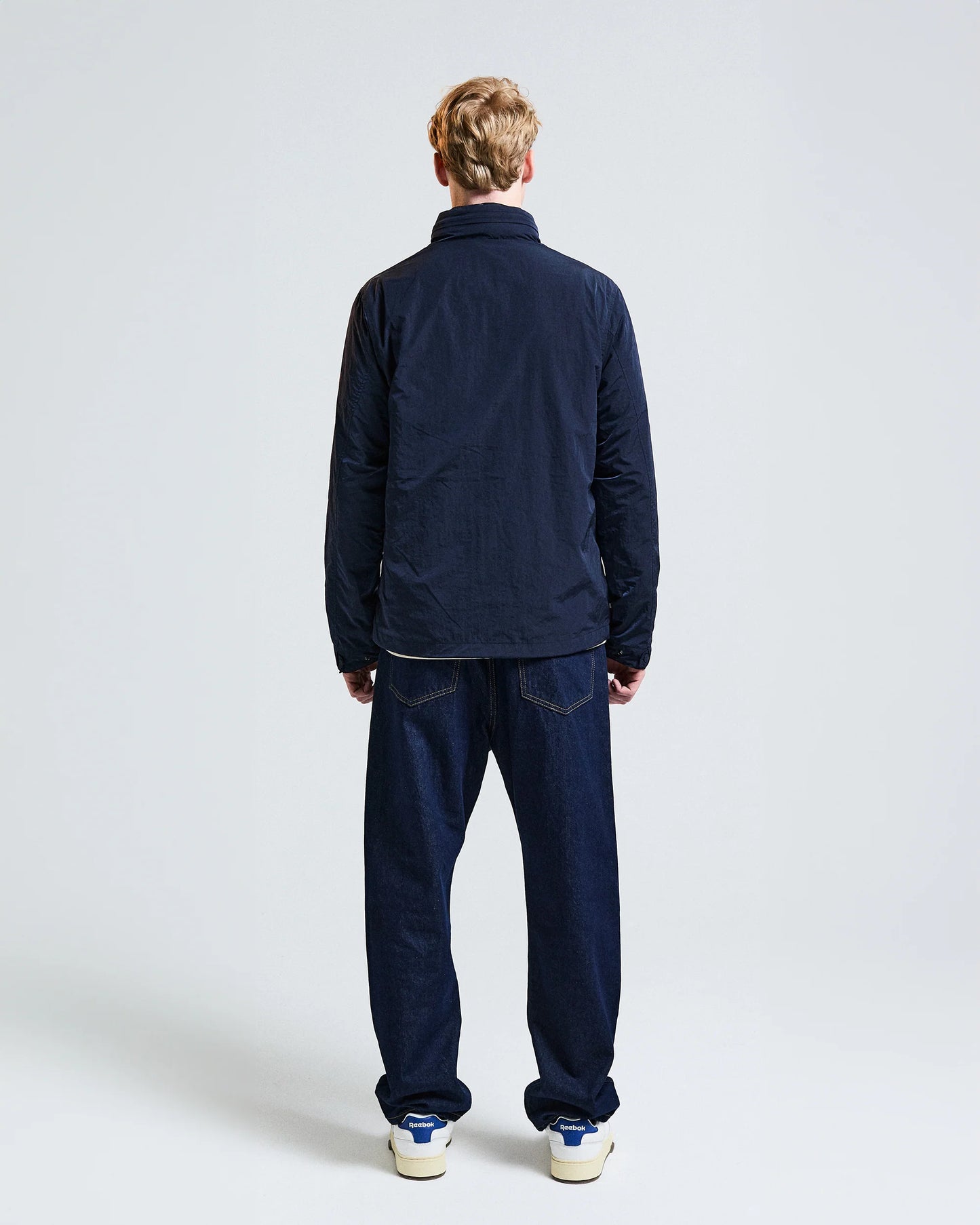 Aquascutum Mens Lamina Mock Neck Jacket - Navy 11 | CHO | Designer Mens Jackets
