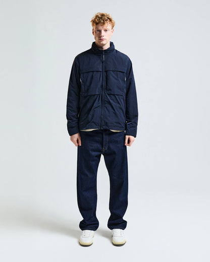 Aquascutum Mens Lamina Mock Neck Jacket - Navy 11 | CHO | Designer Mens Jackets