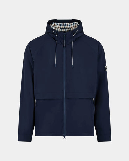 Aquascutum Mens Shell SP Hooded Jacket - Navy 11 | CHO | Designer Mens Jackets