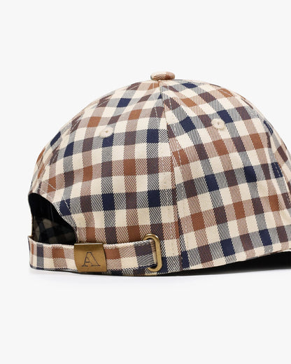 Aquascutum Mens Iconic Baseball Cap - Club Check 28
