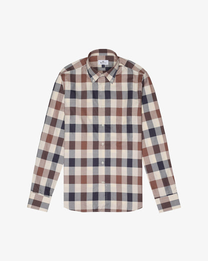 Aquascutum Mens Macro Iconic Shirt - Macro Club Check 30