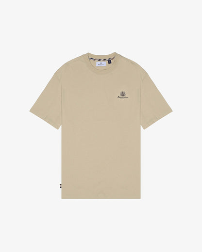 Aquascutum Mens Small Logo T-Shirt - Beige 03