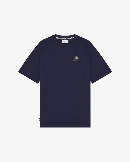 Aquascutum Mens Small Logo T-Shirt - Navy 11