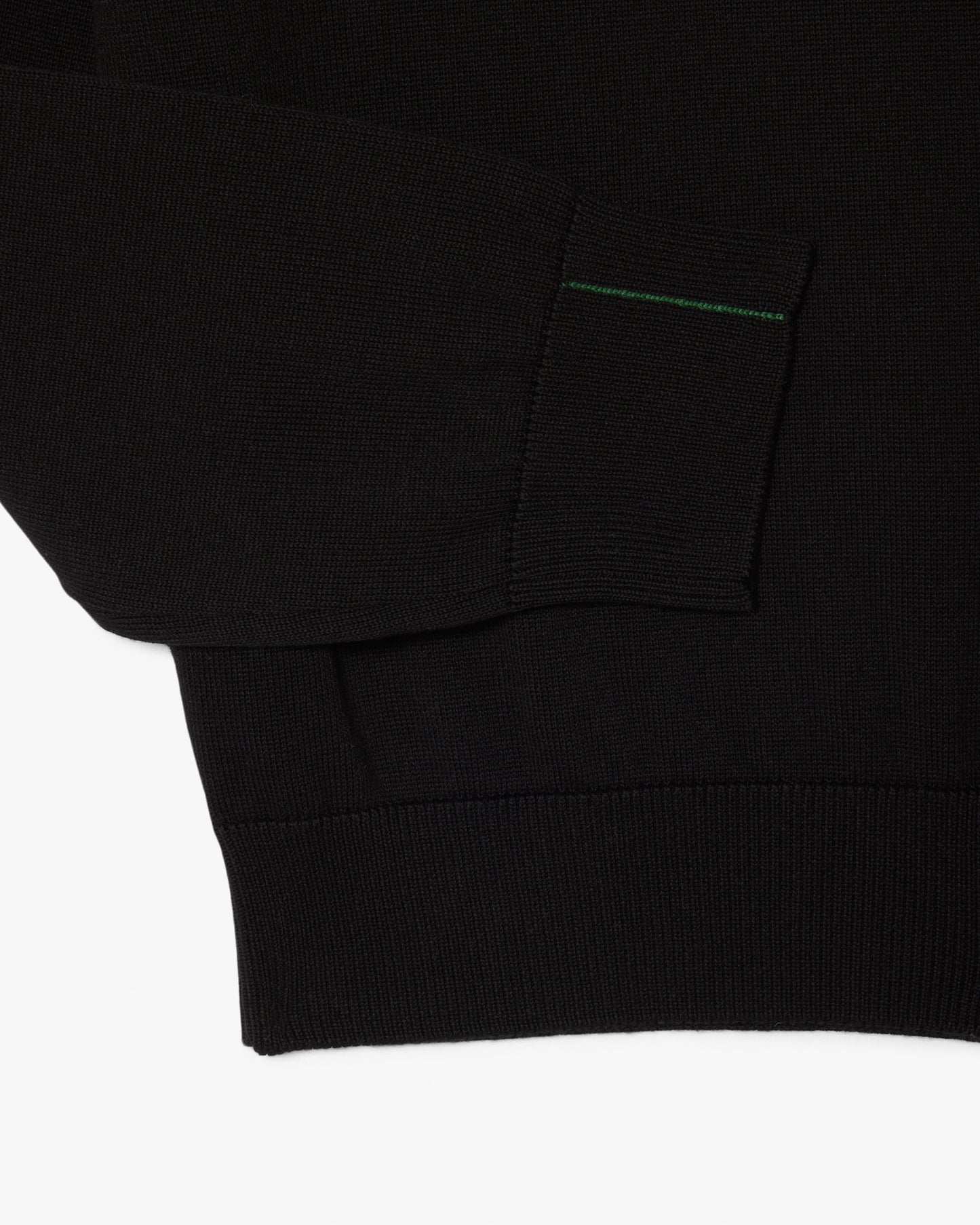 Lacoste Half Zip Logo Mens Sweatshirt - Black 031 | CHO | Designer Mens Half Zip Sweatshirts