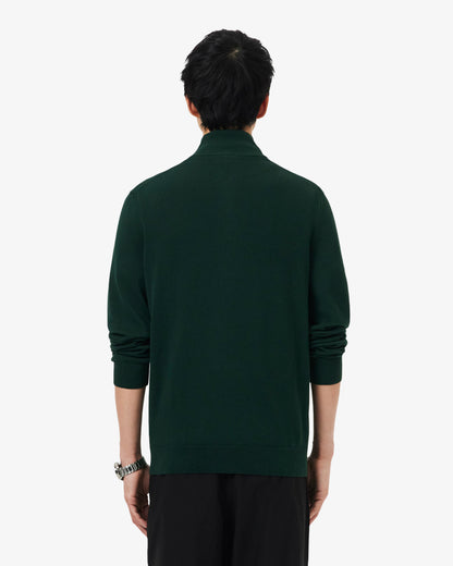 Lacoste Half Zip Logo Mens Sweatshirt - Sinople YZP
