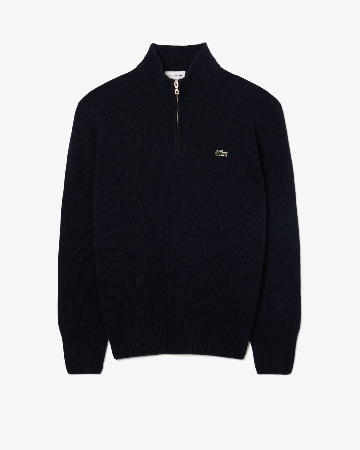 Lacoste Half-Zip Mens Merino Sweatshirt - Navy Blue 166