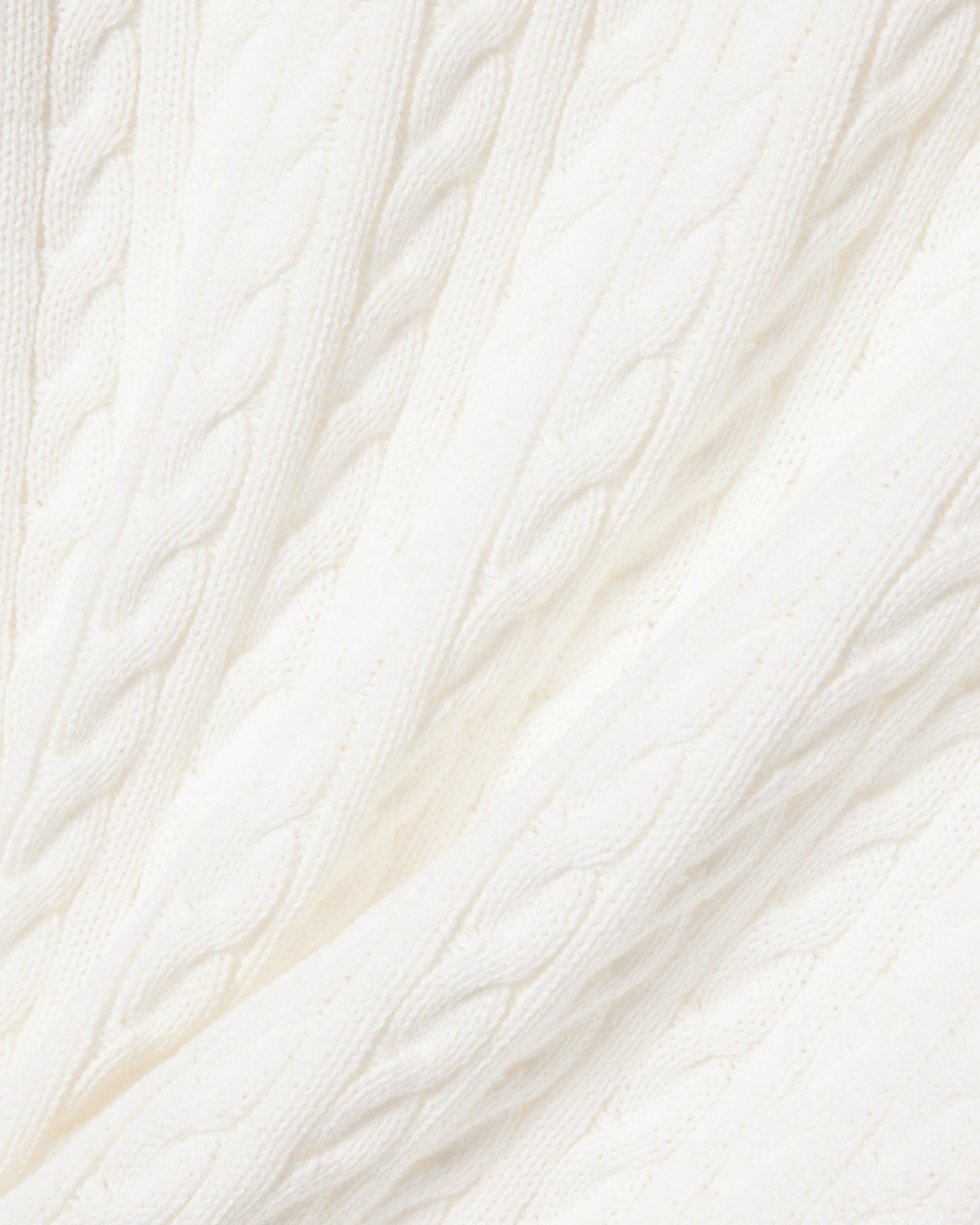 Lacoste Cable Knit Mens Cotton Jumper - Flour/Green | [shop_name] | Designer Mens Jumpers